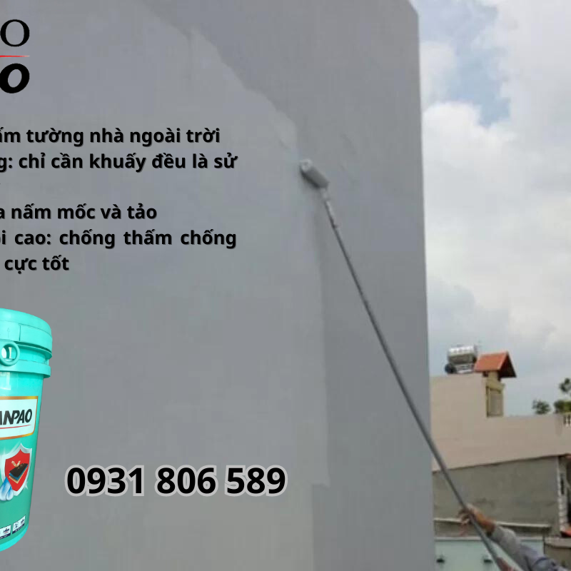 sơn chống thấm tường ngoài trời