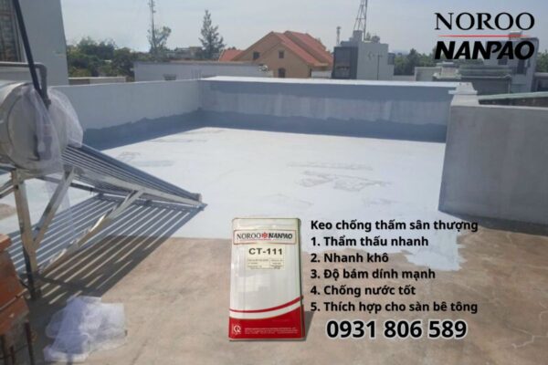 keo chống thấm sân thượng noroo nanpao ct111