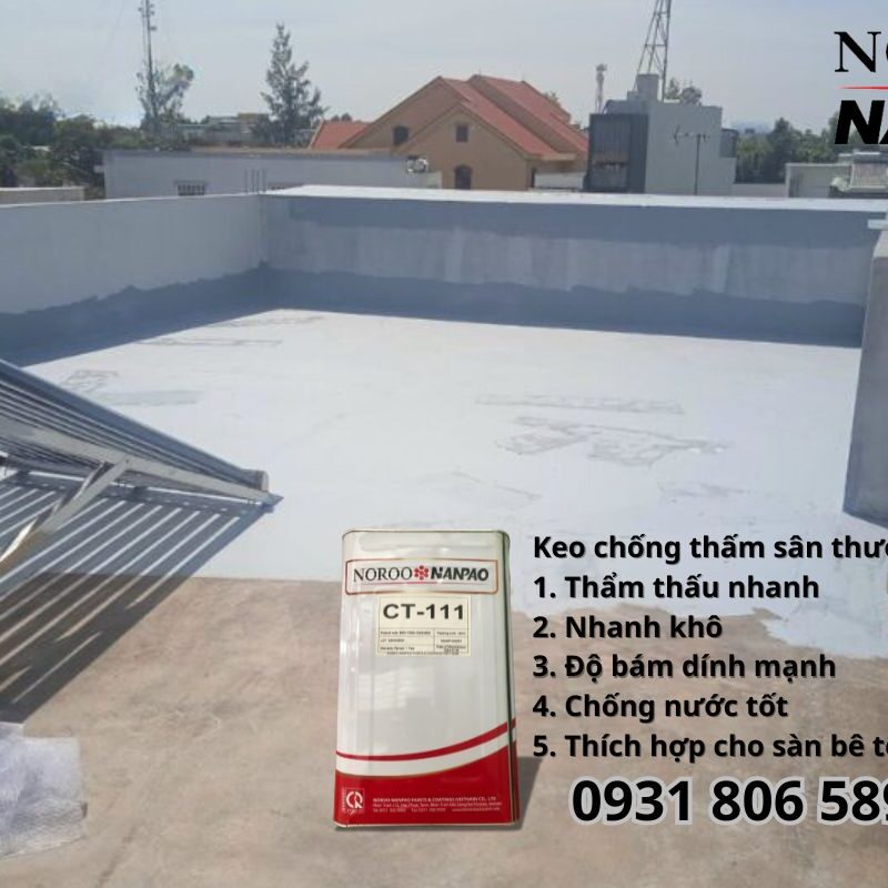keo chống thấm sân thượng noroo nanpao ct111