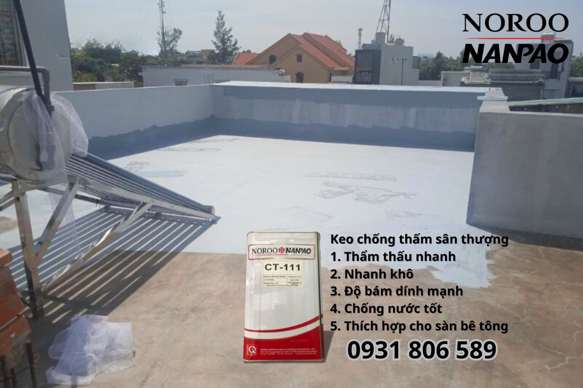 keo chống thấm sân thượng noroo nanpao ct111