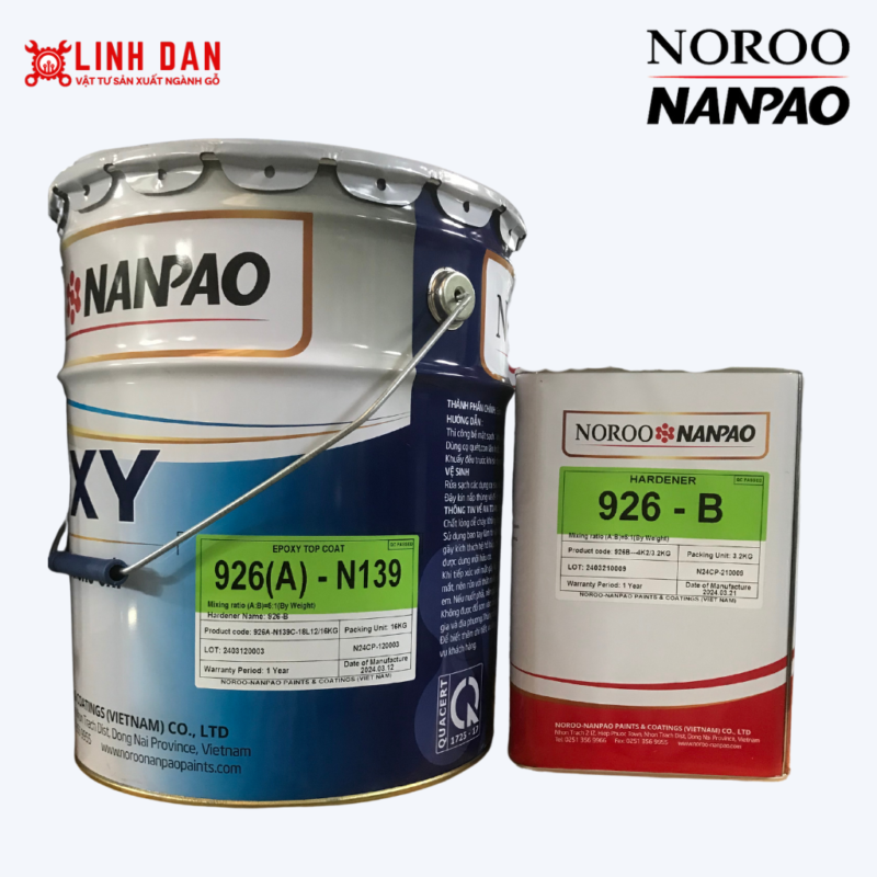 sơn epoxy nền nhà xưởng tầng hầm noroo nanpao 926