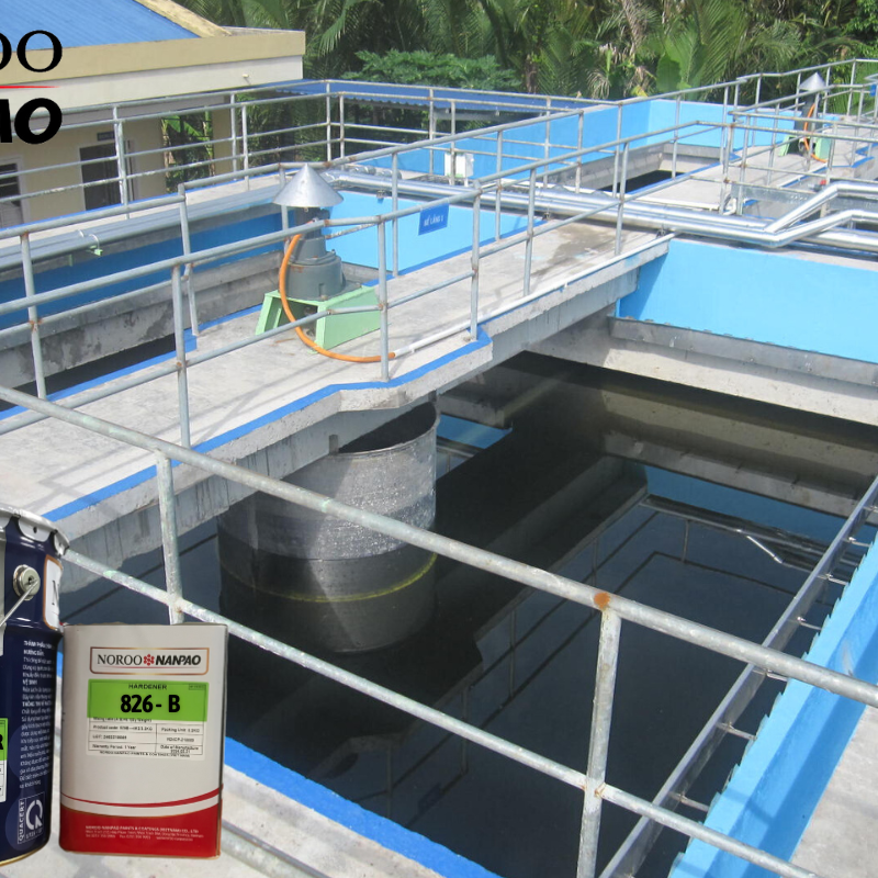 sơn epoxy chống thấm cho hồ xử lý nước thải