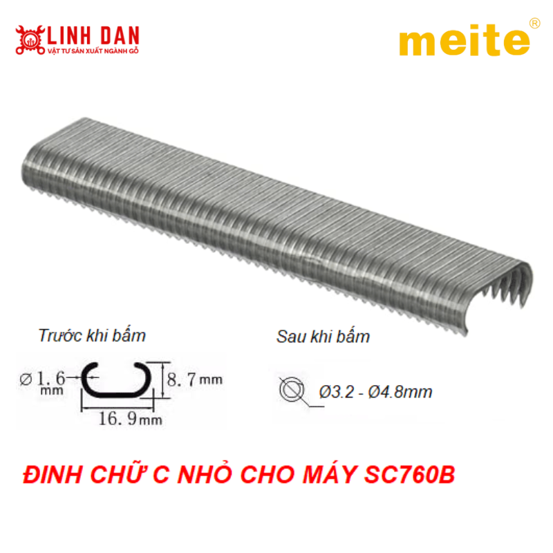 Đinh công nghiệp Meite chữ C loại nhỏ
