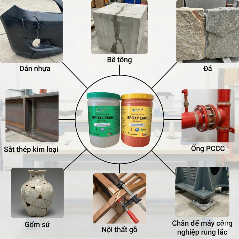 keo epoxy ab 2 thành phần eponik e606